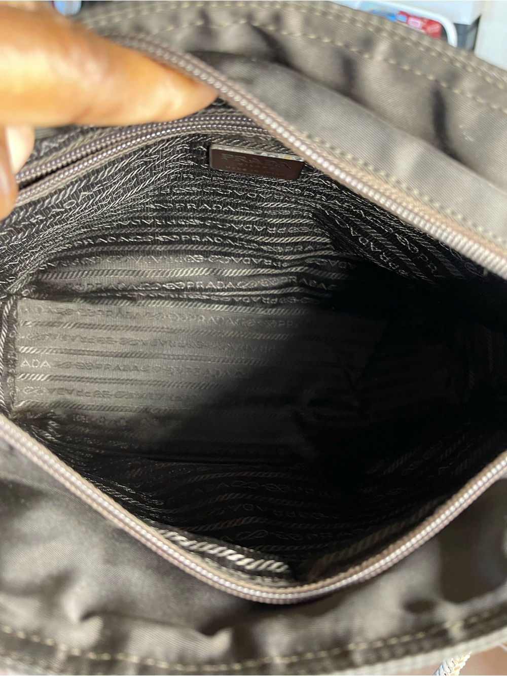 Prada Black Tote with Gold Chain Straps - Picture 7 of 16